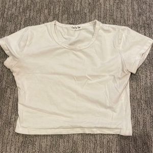 white chao pin hui crop top